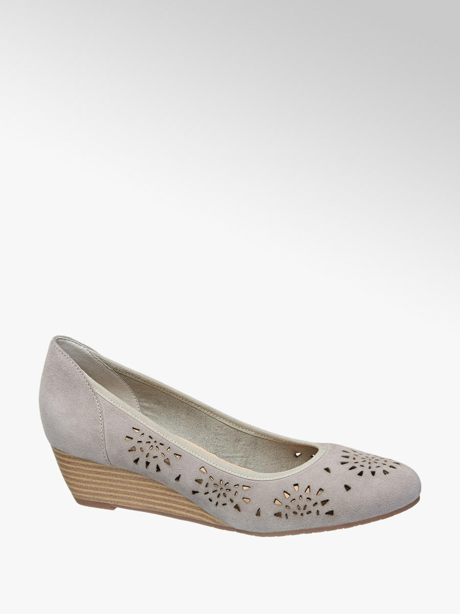 5th Avenue Leder Keil Pumps | DEICHMANN AT Damenschuhe mit Absatz von 5th Avenue, Pumps, schwarz, Leder